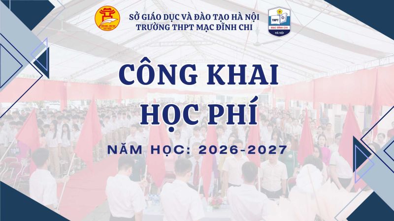 C&Ocirc;NG KHAI HỌC PH&Iacute; NĂM HỌC 2026 - 2027