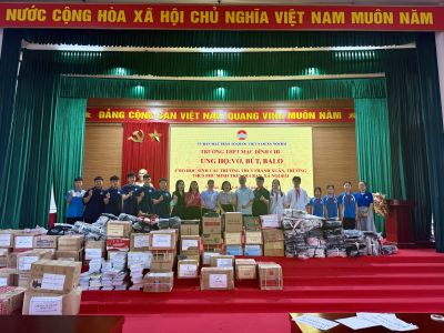 TRƯỜNG THPT MẠC ĐĨNH CHI LAN TỎA YÊU THƯƠNG – CHIA SẺ KHÓ KHĂN SAU BÃO LŨ